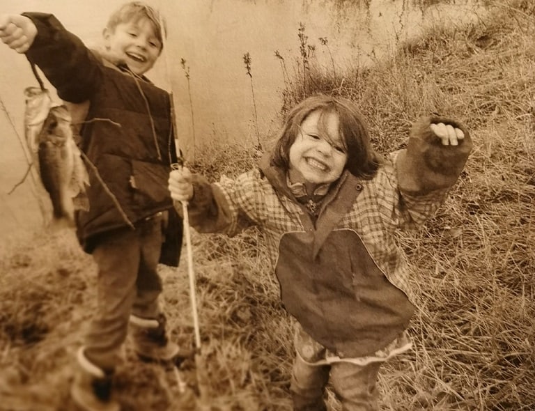 Photo of Two Kids who have ADHD one boy and one girl.